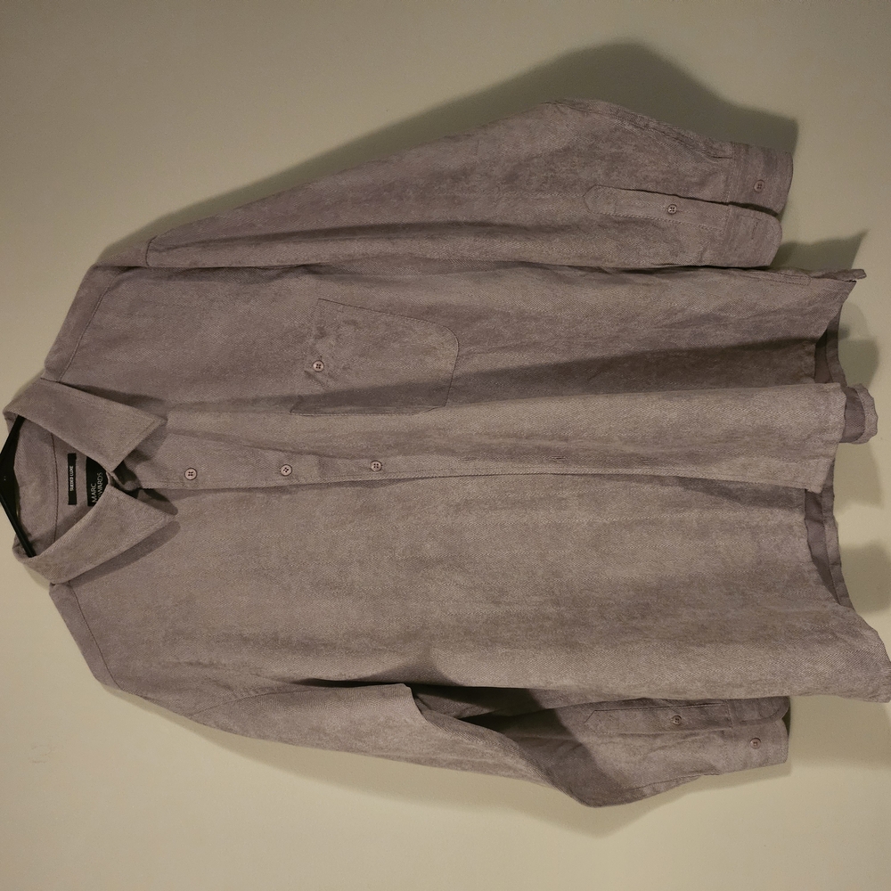 Men's Gray Marc Edwards Sueded Shirt